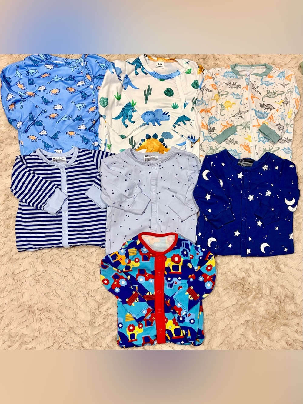 3-6month Baby Boy Sleeper Bundle